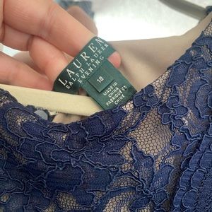 Navy Evening Gown US 18